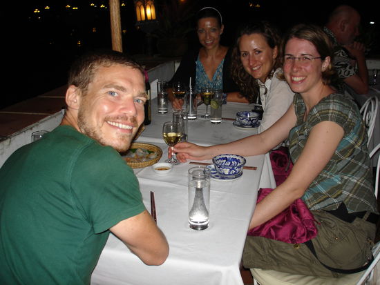 Die Luxusvariante eines Abschiedsessen. Und dabei werden Jonny und ich noch viiiiiele Abschiedessen haben.