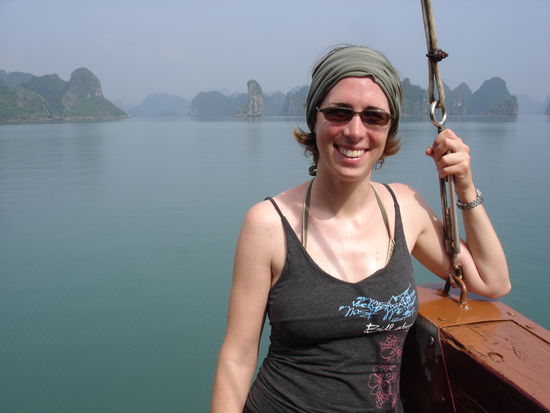 Binchen happy in der Ha Long Bay