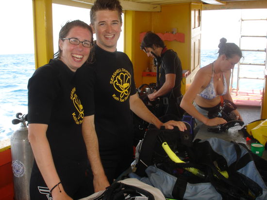 Mein Buddy und ich. Das muessen wir allerdings nochmal ueben.