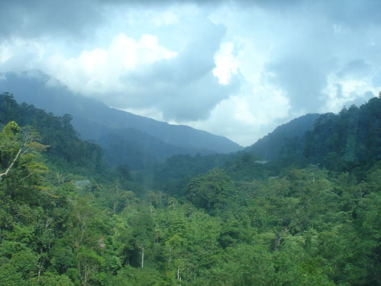 Der Regen faehrt mit.