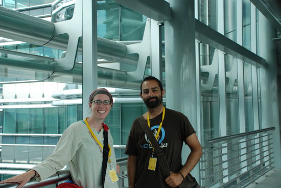 Chris und ich gaaaanz weit oben.