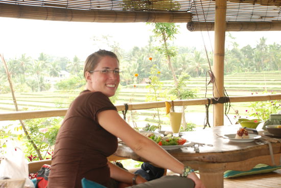 Mein letztes Essen in Ubud. Und eines der letzten in Asien bevor es ab nach OZ geht. Da ist dann Selbstverpflegung und nicht mehr faul ins Restaurant gehen angesagt Heul, heul.