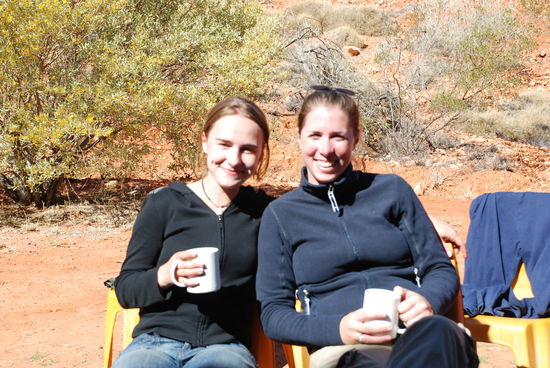 Angelika und ich bei unserem Abschiedslunch