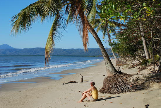 Auf diesen Strand habe ich morgens beim Augenaufschlagen geschaut