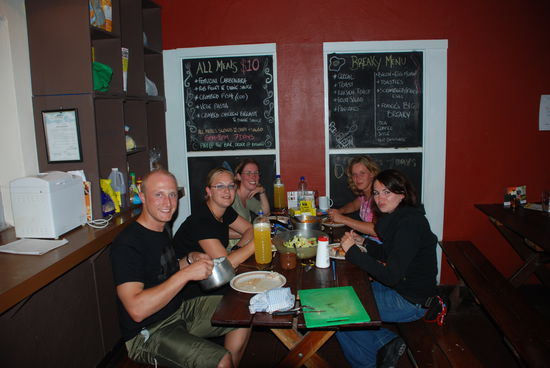 Unsere kleine aber feine Gruppe beim gemeinsamen Abschiedsessen