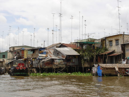 Die ersten Minuten am Mekong.