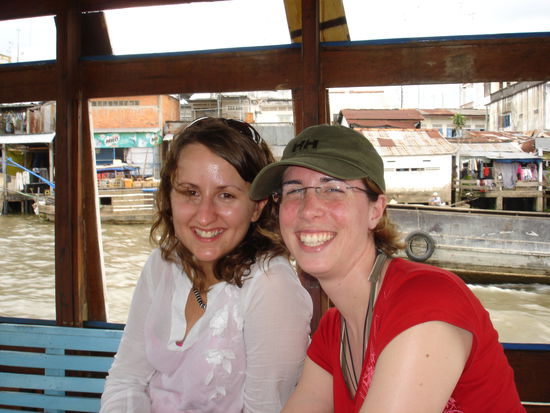 Kia und ich vor dem Regen