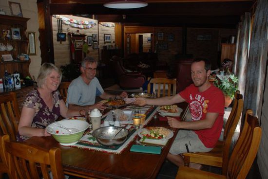 Abschiedsessen mit Lyn and David (Andre's Vermietern)