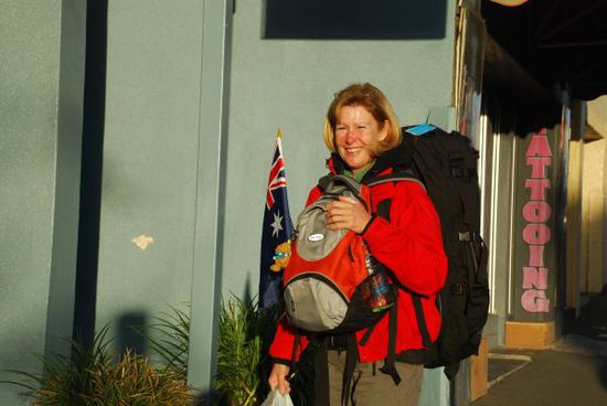 Meine Ma, ein waschechter backpacker