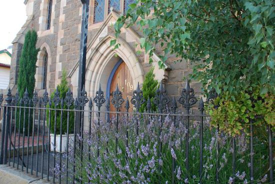 Eine alte Kirche in Campbell, mittlerweile als Einfamilienhaus genutzt. Nett, oder?
