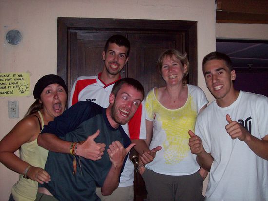 meine bunte Truppe,Diana,Ben,Amanda,Felix und der weiter vorn im blauen Shirt Max