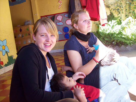 Salome und ich mit den Schmusetigern