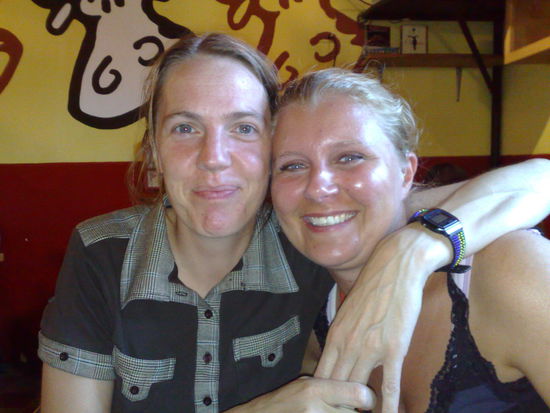 Sabine und ich bei unserem Abschied