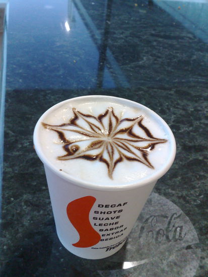 mein Latte Macchiato in Miami,schick oder?