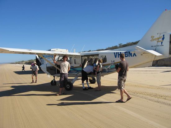 Flugzeug Fraser Island