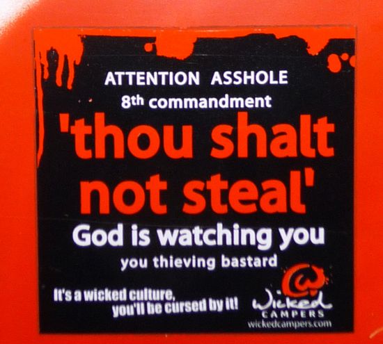 hehe, geilä chläber am Van... 