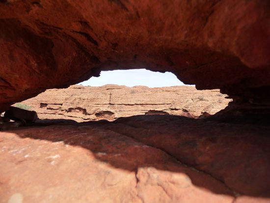 Durch s Loch fotographiert...