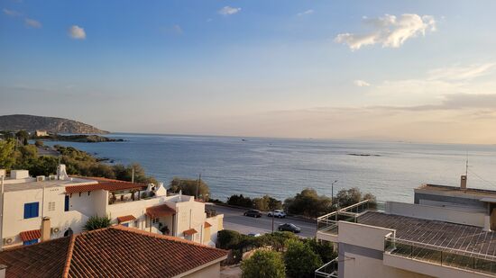 Der Ausblick von unserer Ferienwohnung. Die Unterkunft ist sehr schön und modern. Wir wurden sehr herzlich Willkommen geheißen. Gut getroffen!