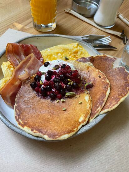 Süße und salzige Pancakes für Kiara