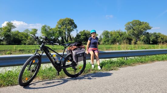 Kurz vor Padua trafen wir wieder auf die Brenta.