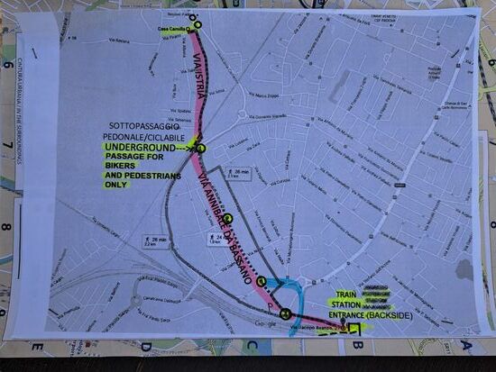 Zusatzplan, damit wir wieder nach Hause finden.