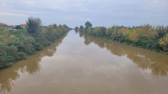 entlang der Bacciglione Richtung Süden