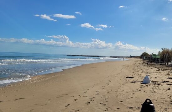 ... und dahinter das Meer.