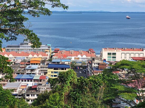 Blick auf Sandakan