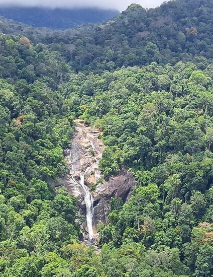 der 7-Quellen Wasserfall - in diesem haben wir vor vielen Jahren unsere Füße erfrischt