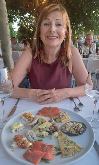 Im Restaurant "Dei Rini" gabs für uns einen Vorspeisenteller mit Fisch, danach Hecht mit Polenta, zum Abschluss natürlich ein Tiramisu und  ein Flascherl Lugana. Es war ein kulinarischer Abend vom Feinsten.