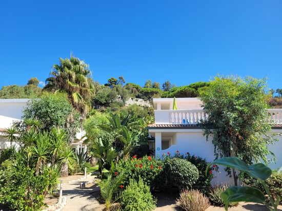 unsere Terrasse im 1.Stock ...