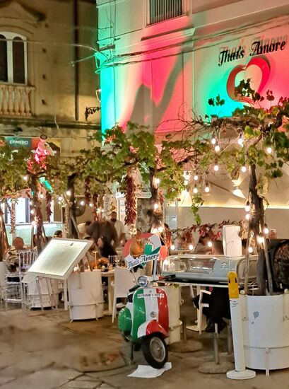 das immer gut besuchte Restaurant "Thats Amore"