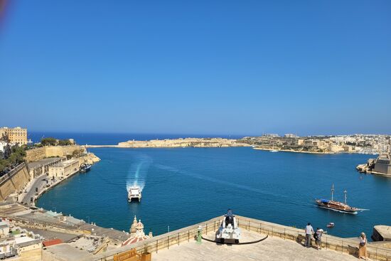 Blick zur Hafeneinfahrt