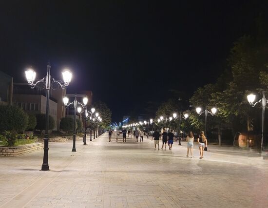 Nachtspaziergang am Boulevard