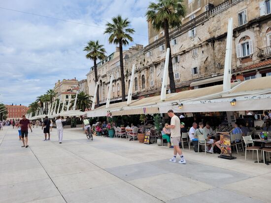 die Uferpromenade von Split - die "malerische" Riva