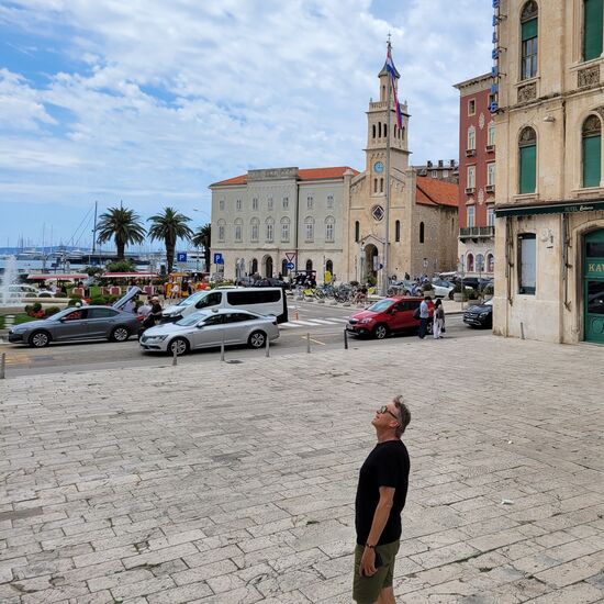 Manni fast alleine in Split!