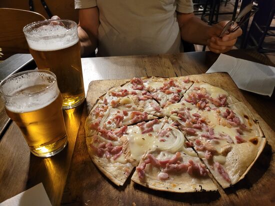 Flammkuchen essen ist ein MUSS in Elsass