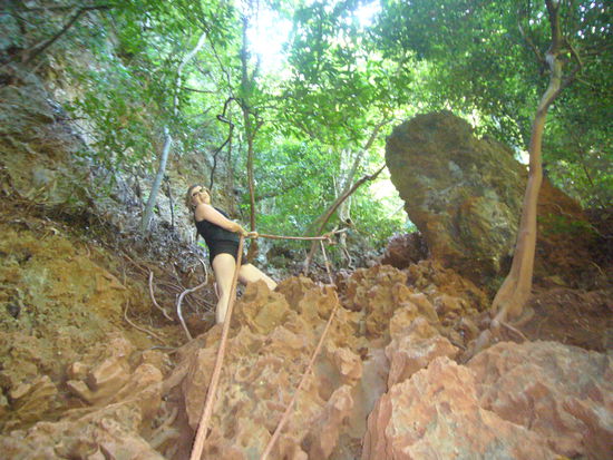 Anstieg zum Aussichtspunkt