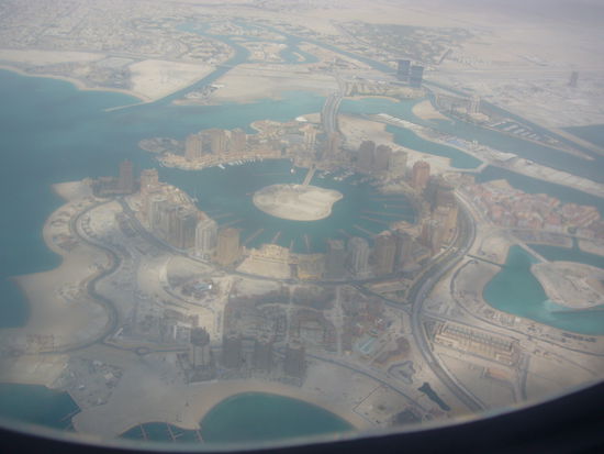 Anflug auf Doha