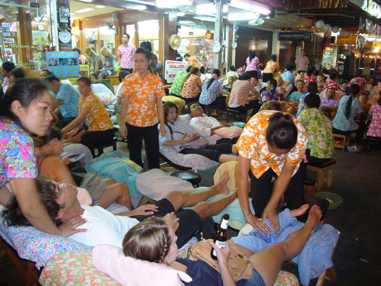 Strassenmassagen sind nichts für uns