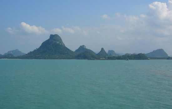 Land in Sicht - die Umgebung von Surat Thani