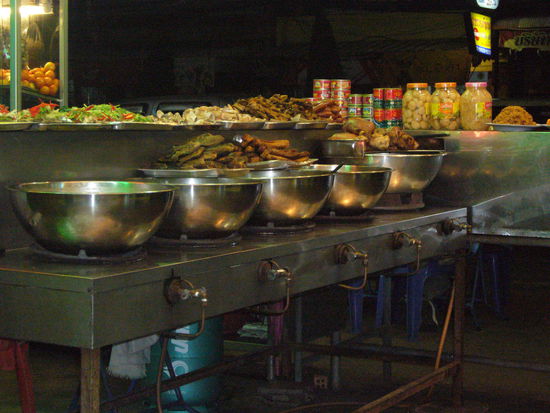 das Restaurant war sehr gut, aber auch hier verstand niemand ein Wort Englisch