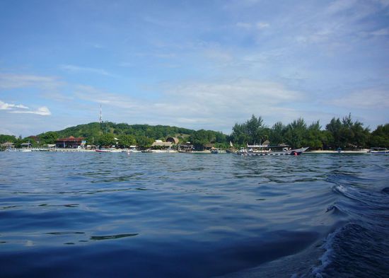 Abschied von Gili Trawangan - mit einem Publicboot gings weiter nach Gili Air