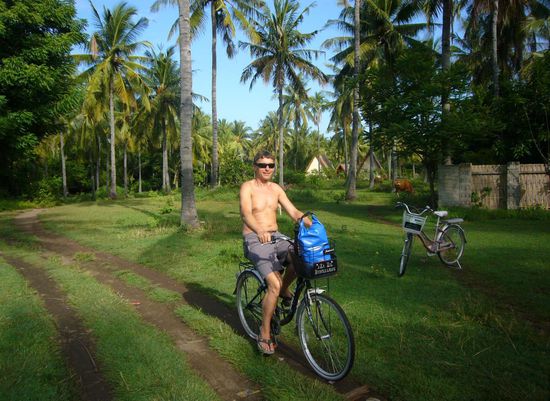 mit dem Radl kreuz und quer durch Gili Air