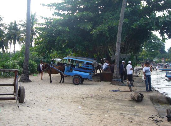 "Cidomos" die einzigen Fortbewegungsmittel auf den Gilis (ausser Radln)