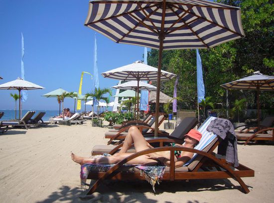 die letzte Stunde am Strand