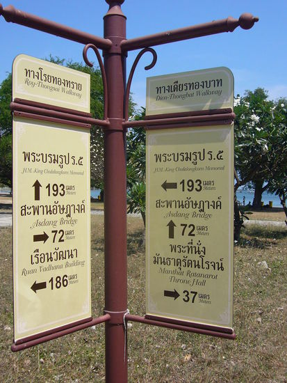 Wegweiser und Distanzanzeiger