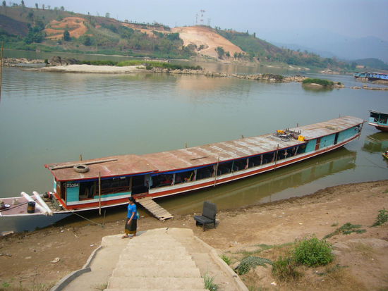 das Boot von Houay Xai nach Pakbeng