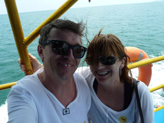 auf langer Fahrt durch die Andemanen See