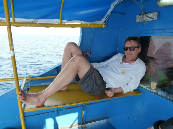 der einzige Logenplatz an Deck